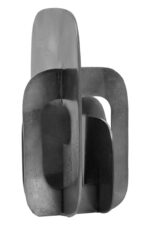 Tate Abstract Sculpture. Black home décor. Modern decorative sculpture. Aluminium art piece. Handcrafted sculpture. Contemporary home accessory. Luxe tabletop décor.