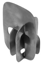 Tate Abstract Sculpture. Black home décor. Modern decorative sculpture. Aluminium art piece. Handcrafted sculpture. Contemporary home accessory. Luxe tabletop décor.