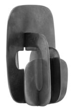 Tate Abstract Sculpture. Black home décor. Modern decorative sculpture. Aluminium art piece. Handcrafted sculpture. Contemporary home accessory. Luxe tabletop décor.