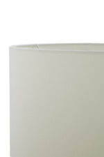 Perrin Ball Shaped Table Lamp. Glass base lamp. Metallic finish lamp. Chrome table lamp. Modern bedside lighting. Contemporary home décor. Elegant living room lamp. White fabric shade. Minimalist glass lighting. Designer accent lamp. Reflective glass lamp. Soft ambient light. Boutique style lamp. Classic meets modern lighting.