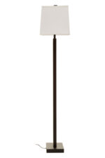 Kenton Monochromatic Floor Lamp. Black and white floor lamp. Modern standing lamp. Minimalist lighting. Contemporary home décor. Black metal frame lamp. White tapered shade. Elegant monochrome lamp. Ambient lighting solution. Modern living room floor lamp. Designer home accessory. Sleek contemporary floor lamp.