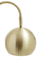 Miller Globe Table Lamp. Modern desk lamp. Gold finish table lamp. White marble base lamp. Semi globe shade lighting. Adjustable reading lamp. Contemporary lighting. Brass metal lamp. Elegant home décor. Designer lighting piece. Mid century modern lamp.