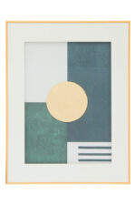 Vena Green and Gold Framed Canvas. Geometric framed wall art. Modern abstract canvas. Luxury gold wall décor. Contemporary art piece. Green and gold wall art. Minimalist framed artwork. Elegant home décor. Modern living room art. Statement wall piece. Gold accent wall art. Large framed canvas. Geometric abstract painting. Luxury wall accessory. Decorative wall canvas. Chic home accent. Designer wall art. Green geometric artwork. Sophisticated modern décor.