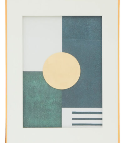 Vena Green and Gold Framed Canvas. Geometric framed wall art. Modern abstract canvas. Luxury gold wall décor. Contemporary art piece. Green and gold wall art. Minimalist framed artwork. Elegant home décor. Modern living room art. Statement wall piece. Gold accent wall art. Large framed canvas. Geometric abstract painting. Luxury wall accessory. Decorative wall canvas. Chic home accent. Designer wall art. Green geometric artwork. Sophisticated modern décor.