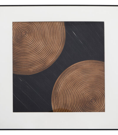 Julian Framed Wall Art. Modern wall art. Circular pattern artwork. Minimalist home décor. Contemporary carved wall art. Textured wall piece. Geometric wall art. Modern framed artwork. Living room wall décor. Black and gold wall art. Elegant statement art. Designer wall décor. Abstract circular art. Luxury wall decoration. Modern interior design art. Sophisticated home décor. 3D textured wall art. Framed modern artwork. Stylish wall accessory.