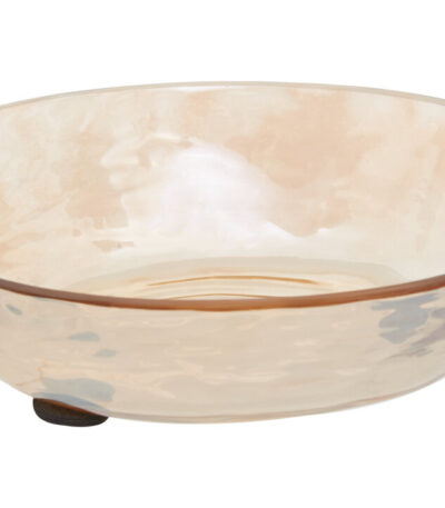 Lume Glass Soap Dish. Glass soap holder. Textured soap dish. Modern bathroom accessory. Luxury sink decor. Glass bathroom dish. Durable glass soap tray. Contemporary soap dish. Elegant bath accessory. Easy clean soap dish. Clear glass bathroom decor. Stylish countertop soap holder.