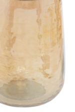 Lume Glass Toothbrush Holder. Glass toothbrush cup. Gold rim toothbrush holder. Textured glass bathroom accessory. Modern bathroom decor. Luxury toothbrush holder. Divided toothbrush holder. Durable glass bathroom organiser. Gold accent bathroom set. Elegant sink accessory. Stylish glass holder. Contemporary bathroom decor.