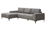 Manor 3 Seater Left Chaise Sofa. Grey fabric sofa. Left hand chaise lounge. Modern corner sofa. Contemporary living room furniture. Upholstered three seater. Plush cushioned sofa. Minimalist sectional sofa. Soft grey couch. Luxury family sofa. Black wooden leg sofa. Stylish home seating. Comfortable modern sofa. Scandinavian style sofa. Neutral tone furniture. Elegant living room décor. Durable sofa design. Timeless modern sofa. Spacious three seater. Modern home furniture.