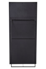 Sera Black Frame Floor Mirror. Black full-length mirror. Modern dressing mirror. Matte black frame mirror. Tall wall mirror. Minimalist décor accent. Contemporary floor mirror.