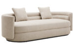 Lio 3 Seater Sofa. Cream linen sofa. Curved modern sofa. Contemporary three seater couch. Neutral fabric sofa. Minimalist living room furniture. Luxury linen sofa. Comfortable modern sofa. Cream fabric couch. Elegant curved sofa. Stylish three seater. Modern home furniture. Soft linen upholstery sofa. Cosy living room seating. Classic cream sofa. Contemporary linen furniture. Versatile fabric sofa. Refined modern couch. Elegant lounge sofa. Durable ivory sofa.