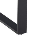 Cera Marble Effect Dining Table. Cera dining table. Marble effect dining table. Black marble dining table. Melamine top dining table. Modern dining table. Contemporary dining table. Black metal leg table. Six seater dining table. Easy clean dining table. Kitchen dining table. Family dining room table. Rectangular dining table.