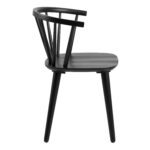 Rian wooden dining chairs. Set of 2 dining chairs. Black wooden dining chairs. Rubberwood dining chair. Nordic dining chair. Modern dining seating. Compact dining chairs. Wooden kitchen chair. Contemporary dining furniture.