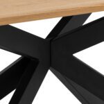 oak dining table. large dining table. 8 seater dining table. matte oak table. black steel dining table. modern dining furniture. contemporary dining table. industrial dining table. wooden dining table. statement dining table. family dining table. Kave dining table.