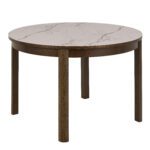 tending dining table. Ceramic top dining table. Modern dining table. Extendable table. Heat resistant dining surface. Scratch resistant tabletop. Contemporary dining furniture. Round extending table. Space saving dining table. Family dining table.