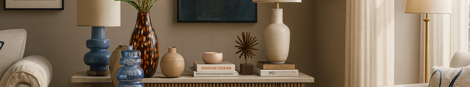 artwork. paintings. prints. sculptures. throw pillows. vases. candles. wall decor. mirrors. rugs. decorative objects. figurines. clocks. ornaments. frames. planters. decorative bowls