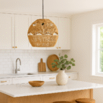 Hano Pendant Light. Bohemian pendant light. Paper rope lighting. Natural woven light. Modern hanging lamp. Contemporary pendant design. Organic home décor. Textured ceiling light. Coastal interior lighting.