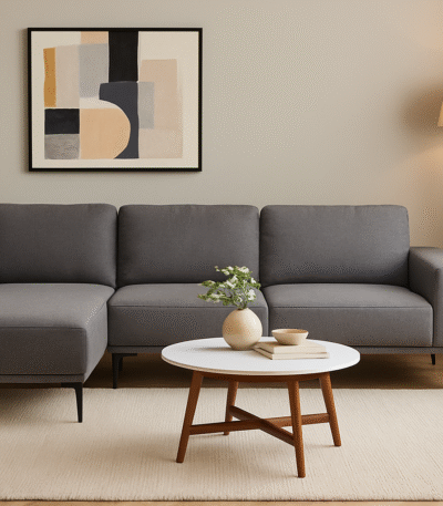 Manor 3 Seater Left Chaise Sofa. Grey fabric sofa. Left hand chaise lounge. Modern corner sofa. Contemporary living room furniture. Upholstered three seater. Plush cushioned sofa. Minimalist sectional sofa. Soft grey couch. Luxury family sofa. Black wooden leg sofa. Stylish home seating. Comfortable modern sofa. Scandinavian style sofa. Neutral tone furniture. Elegant living room décor. Durable sofa design. Timeless modern sofa. Spacious three seater. Modern home furniture.