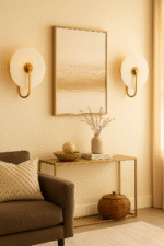 Nyra Marble Wall Light. White marble wall light. Modern wall sconce. Luxury marble lighting. Matte black wall light. Gold finish wall light. Elegant lighting fixture. Contemporary wall lamp. Designer wall light. Minimalist marble decor. High-end lighting design. Warm ambient wall light. Bedroom wall lighting. Hallway wall lamp. Modern interior lighting.