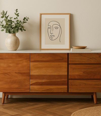 Risa Marble Sideboard. Marble and acacia sideboard. White marble top cabinet. Modern dining room furniture. Sustainable wood sideboard. Contemporary storage unit. Luxury marble furniture. Acacia wood furniture. Eco-friendly home storage. Marble top console. Elegant buffet cabinet. Modern wood and marble design. Minimalist sideboard. Boutique home decor. Stylish living room storage. Scandinavian sideboard. Durable acacia base. Three-drawer storage unit. Timeless marble sideboard. Modern home furniture.