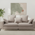 Spencer 3 Seater Sofa. Modern three seater sofa. Grey fabric sofa. Cream fabric sofa. Contemporary living room furniture. Minimalist sofa design. Upholstered three seat couch. Soft fabric sofa. Metal leg sofa. Luxury modern seating. Stylish home sofa. Scandinavian style sofa. Elegant grey couch. Cream upholstered sofa. Comfortable modern sofa. Timeless living room furniture. Spacious three seater. Boutique home décor. Durable sofa design. Modern family sofa.