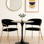 Taryn Velvet Dining Chair. Modern dining chair. Gold finish dining chair. Chrome dining chair. Mink velvet chair. Black velvet chair. Luxury velvet seating. Contemporary dining furniture. Upholstered dining chair. Padded velvet chair. Elegant dining room chair. Modern home décor. Gold metal legs chair. Chrome base dining chair. Velvet accent seating. Stylish dining furniture. Glam dining room chair. Minimal design dining chair. Velvet dining room decor. Modern luxury chair.