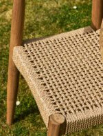 Hawthorne Set of 2 Dining Chairs. Reclaimed teak dining chairs. Teak and hyacinth chairs. Indoor outdoor dining chairs. Rustic wooden chairs. Sustainable dining furniture. Indonesian teak chairs. Natural woven seat chairs. Farmhouse dining chairs. Rustic dining room seating. Patio dining chairs. Eco-friendly furniture. Teak chair set. Weatherproof teak chairs. Handcrafted dining chairs.