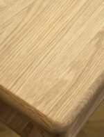 Ellwood Console Table. Oak console table. Curved edge console table. Hallway console table. Oak wood furniture. Modern classic console. Oak veneer table. Living room console table. Hallway storage table. Lower shelf console. Elegant oak furniture. Natural wood console. Timeless hallway table. Sturdy console table. Oak entryway table.