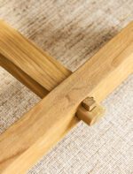 Hanborough Dining Table. Recycled teak dining table. Rustic wooden dining table. Live edge dining table. Trestle dining table. Farmhouse dining furniture. Indonesian teak furniture. Natural wood dining table. Six seater dining table. Rustic kitchen furniture. Reclaimed wood furniture. Handcrafted dining table. Warm wood dining table. Rustic dining room table. Solid teak dining table.