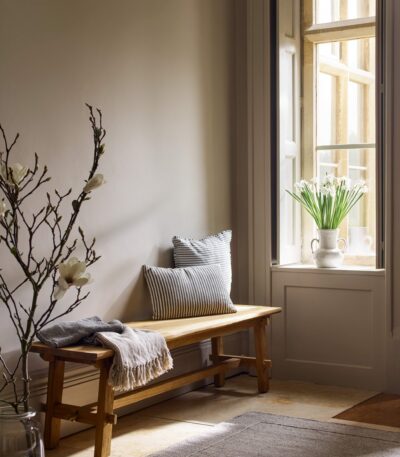 Hanborough Bench. Recycled teak bench. Rustic wooden bench. Live edge bench. Trestle style bench. Reclaimed wood furniture. Indonesian teak bench. Hallway bench. Dining bench. Farmhouse seating. Natural wood bench. Rustic entryway bench. Bedroom bench seating. Handcrafted teak bench. Warm wood bench.