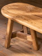 Hawthorne Oval Bench. Reclaimed teak bench. Oval dining bench. Indoor outdoor bench. Rustic teak furniture. Indonesian teak bench. Weatherproof dining bench. Garden dining furniture. Patio bench seat. Rustic indoor bench. Natural wood bench. Sustainable teak furniture. Outdoor seating bench. Farmhouse style bench. Durable wooden bench.