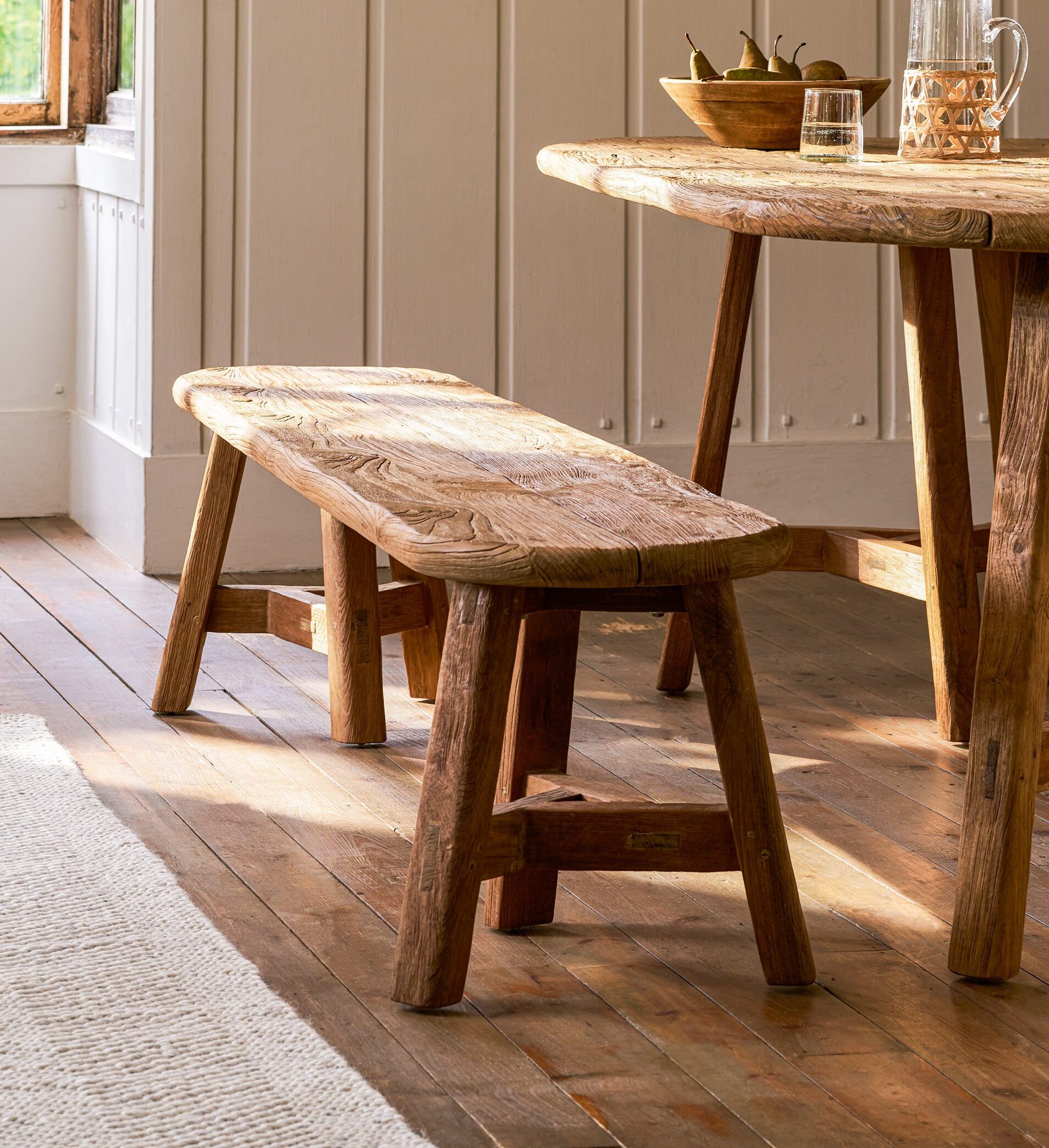 Hawthorne Oval Bench Hawthorne Oval Bench. Reclaimed teak bench. Oval dining bench. Indoor outdoor bench. Rustic teak furniture. Indonesian teak bench. Weatherproof dining bench. Garden dining furniture. Patio bench seat. Rustic indoor bench. Natural wood bench. Sustainable teak furniture. Outdoor seating bench. Farmhouse style bench. Durable wooden bench.