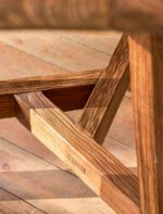 Hawthorne Oval Dining Table. Reclaimed teak dining table. Oval wooden dining table. Large rustic dining table. Indoor outdoor dining table. Indonesian teak furniture. Sustainable dining furniture. Weatherproof teak table. Farmhouse style dining table. Rustic oval table. Natural wood dining table. Eight seater dining table. Solid teak table. Textured wood table. Eco-friendly dining table.